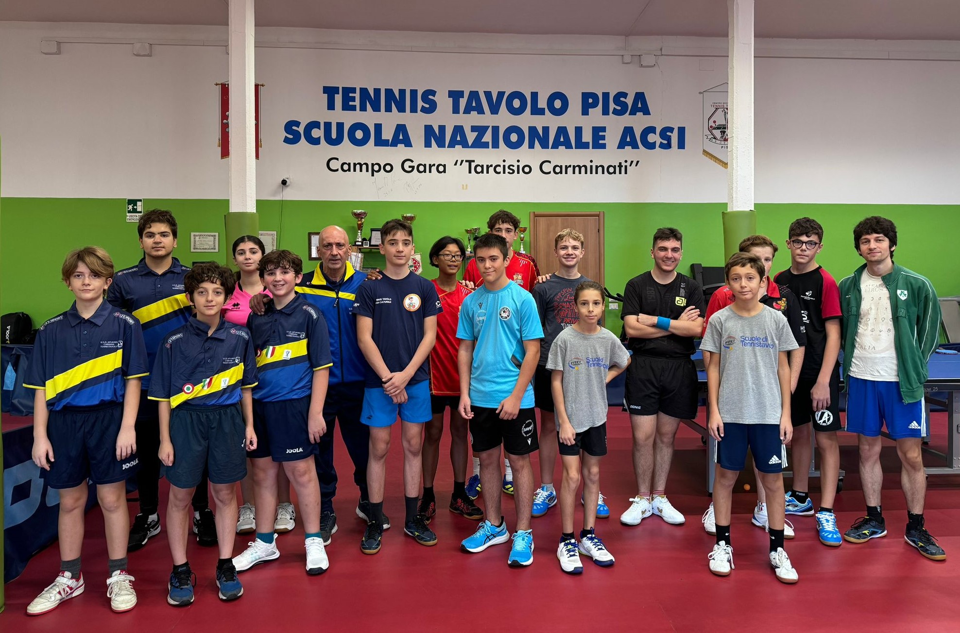 Stage giovanile FITeT Toscana dicembre 2024 a Pisa