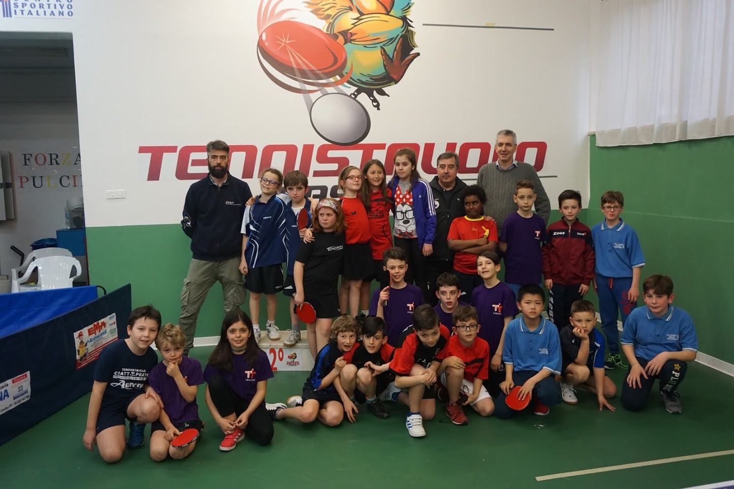 Stage giovanile Toscana Ping Pong Kids aprile 2018