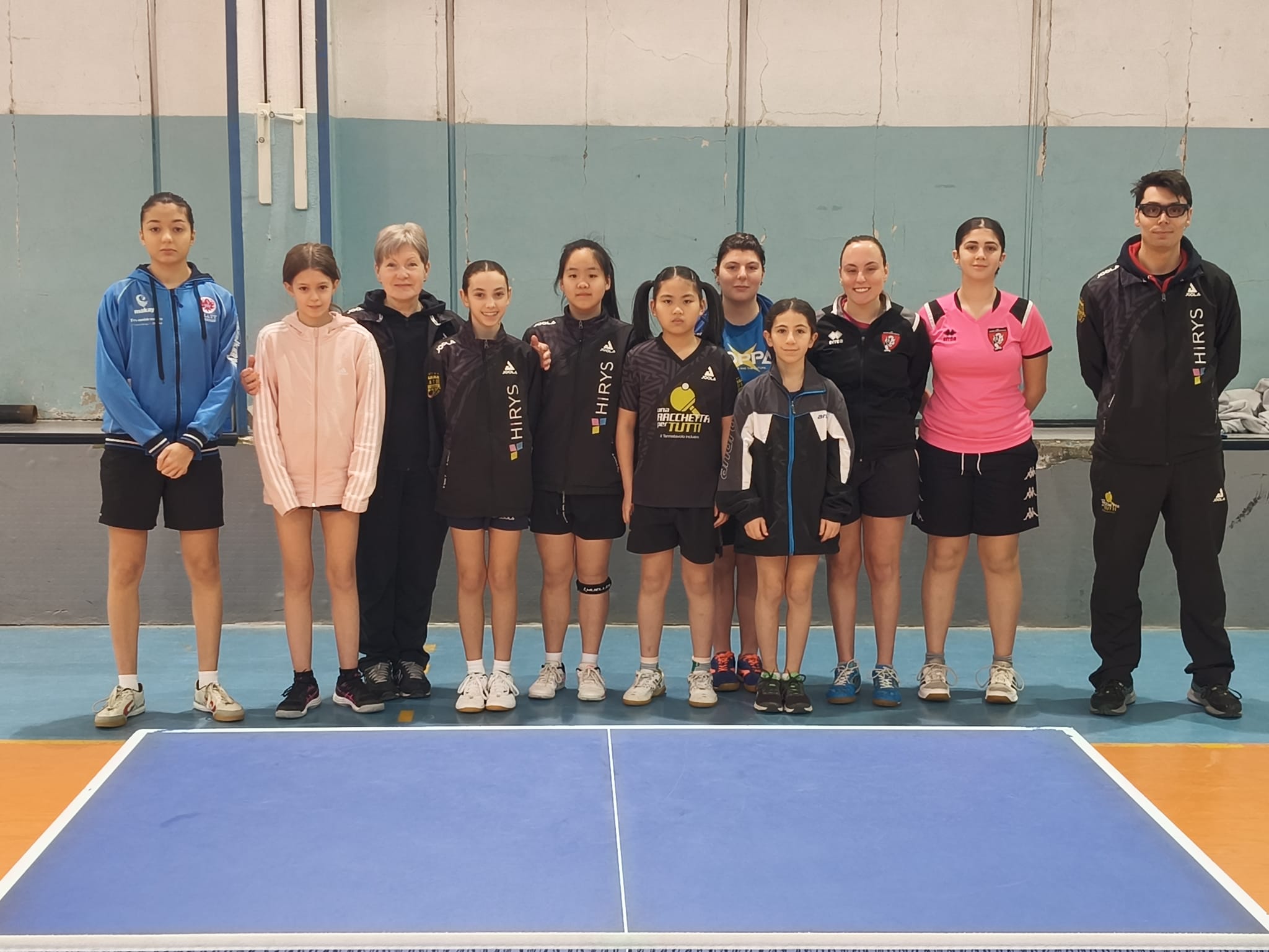 Stage giovanile femminile FITeT Toscana a Prato marzo 2025