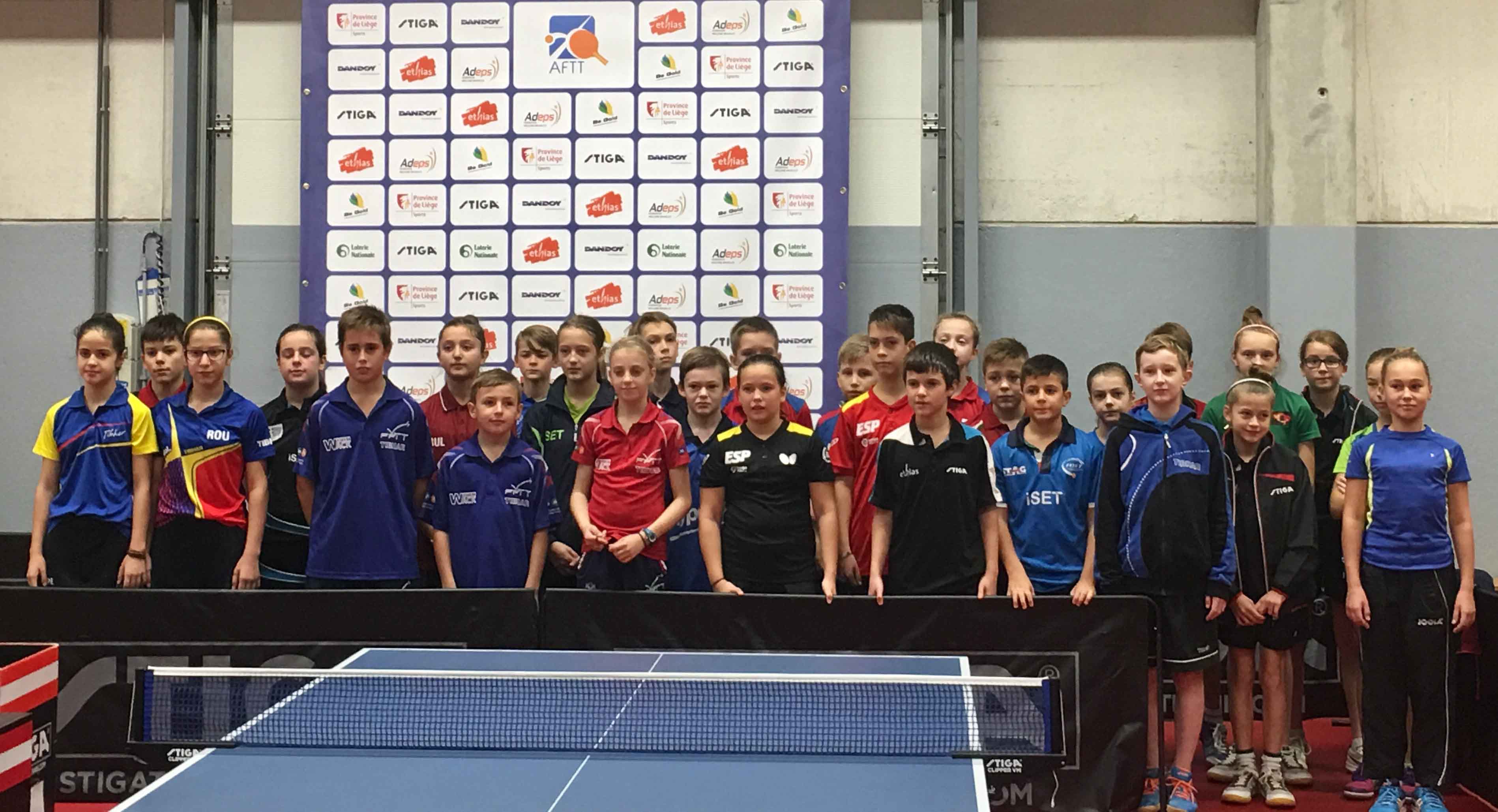Stiga Masters Minimes 2018 i partecipanti