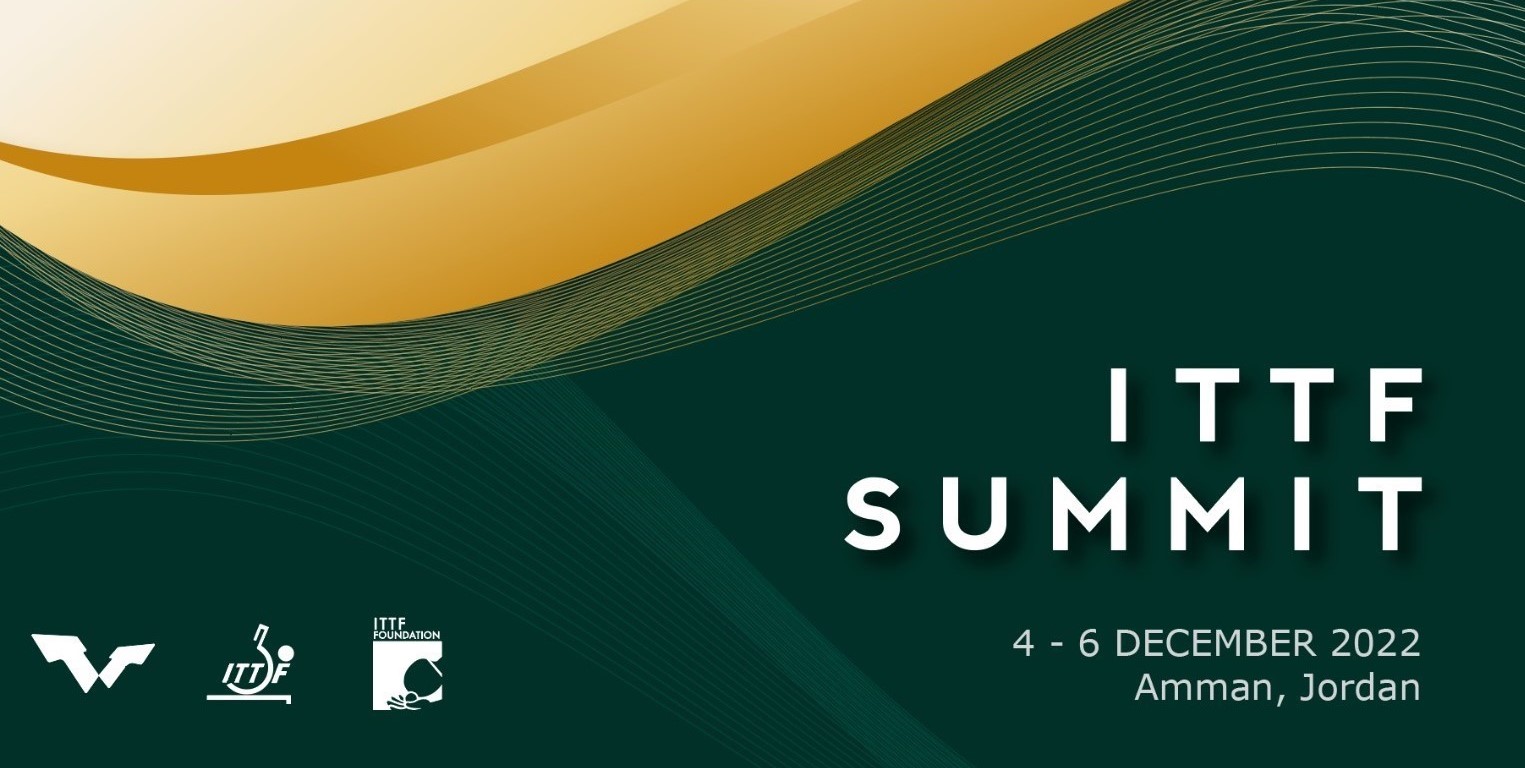 Summit della ITTF ad Amman a dicembre 2022