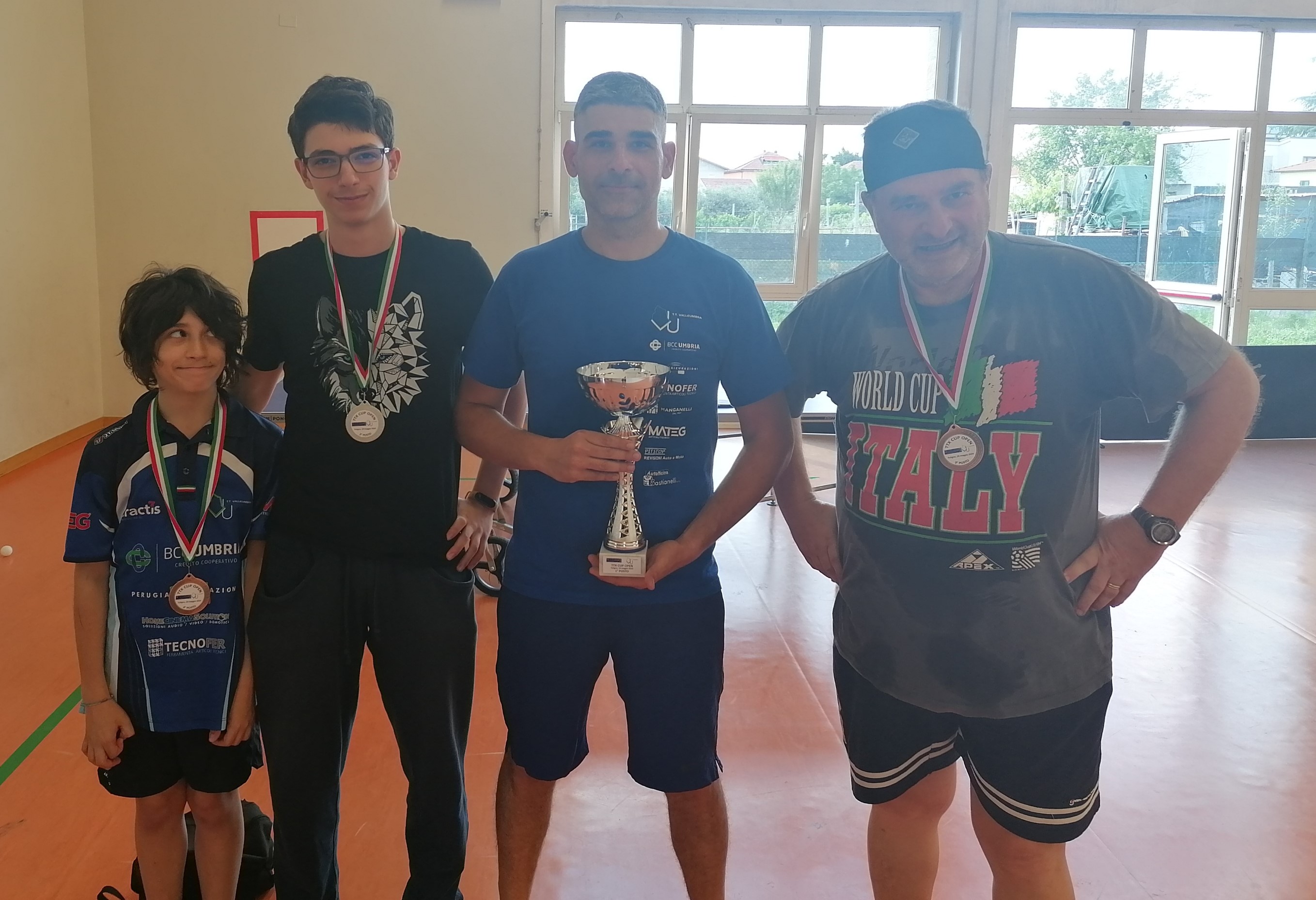 TTX Cup 2024 tappa di Foligno 24 maggio 2024 il podio del primo torneo