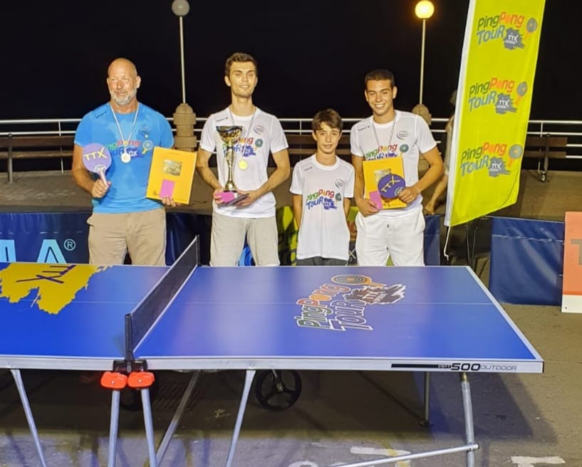 TTX Ping Pong Tour Summer Tour tappa di Bordighera il podio