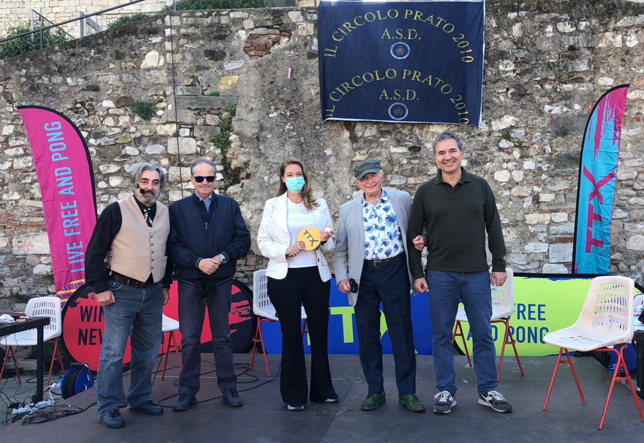 TTX a Prato 2020 presidente organizzatori e Alessio Sardelli sul palco
