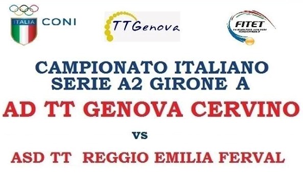 TT Genova contro Reggio Emilia 2018 2019