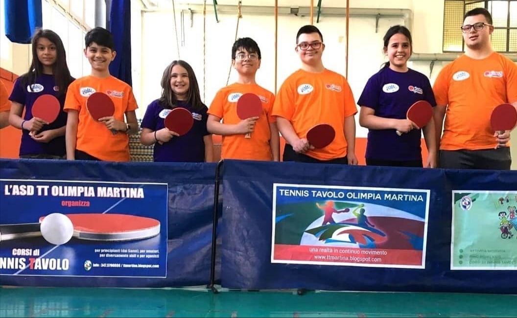 TT Olimpia Martina progetto dinclusione sociale di avviamento al tennistavolo