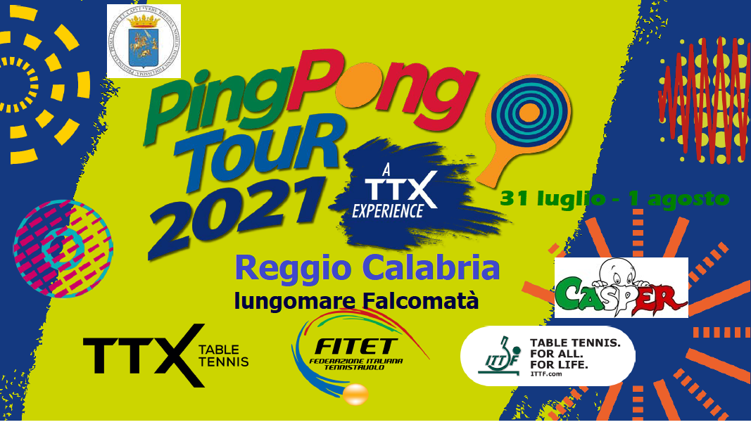Tappa Ping Pong Tour 2021 a Reggio Calabria banner