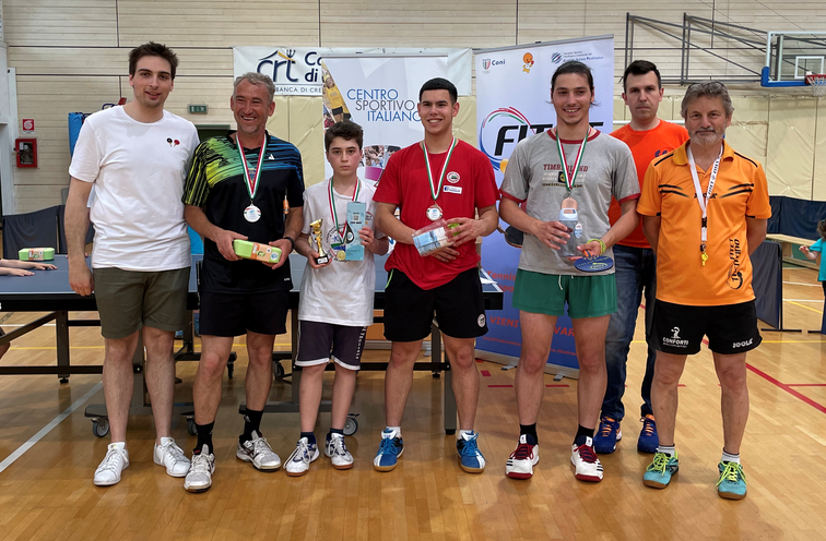 Tappa TTX Cup Trento podio del torneo