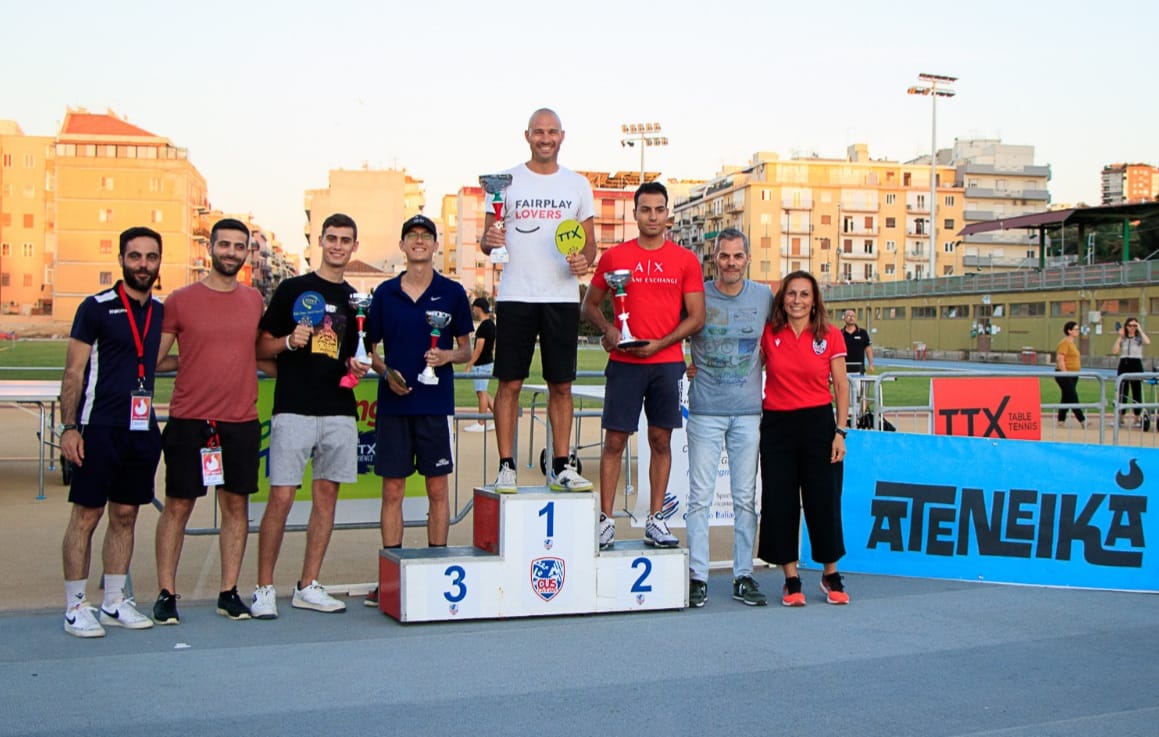 Tappa TTX Ping Pong Fest di Cagliari il podio del torneo