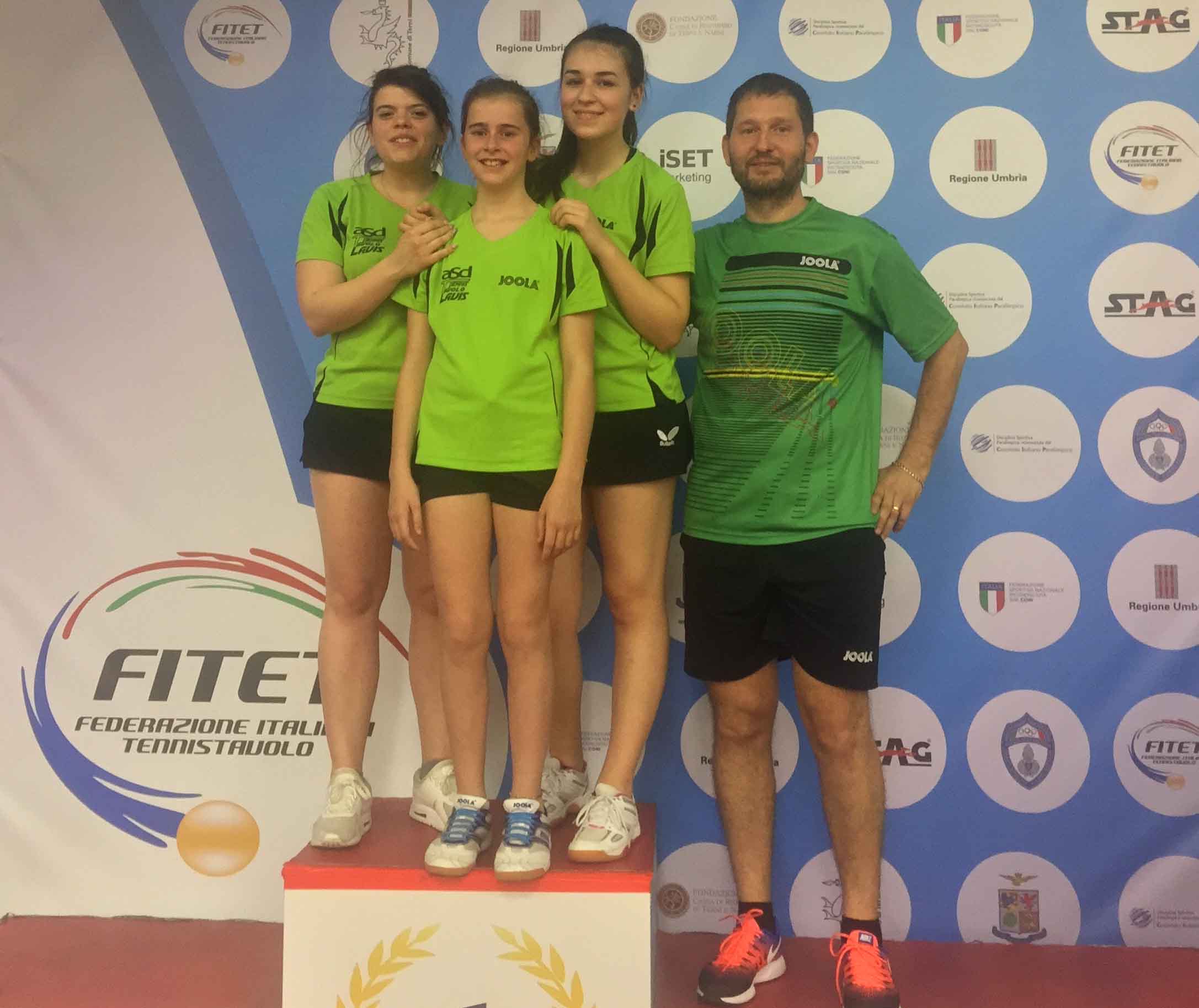 Tennistavolo Lavis promossa in serie B 2017 2018 ok