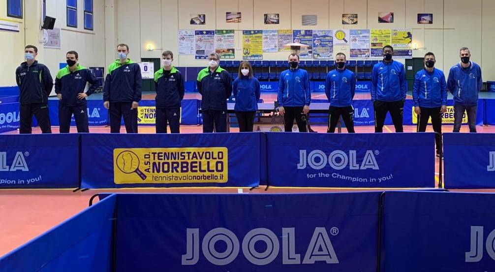 Tennistavolo Norbello contro Apuania Carrara 2020 2021 