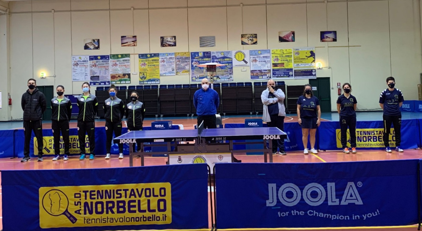 Tennistavolo Norbello contro Castel Goffredo andata 2020 2021