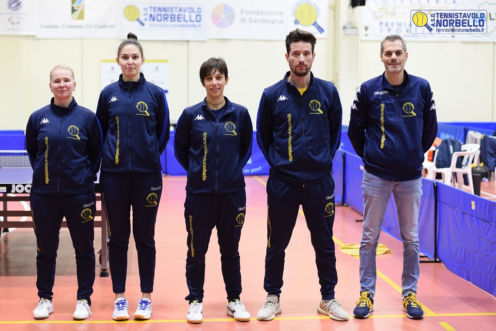 Tennistavolo Norbello serie A1 femminile 2022 2023 Foto Stefania Serra