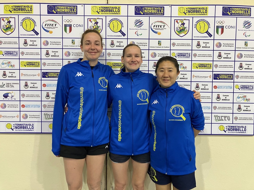 Tennistavolo Norbello serie A1 femminile 2024 2025