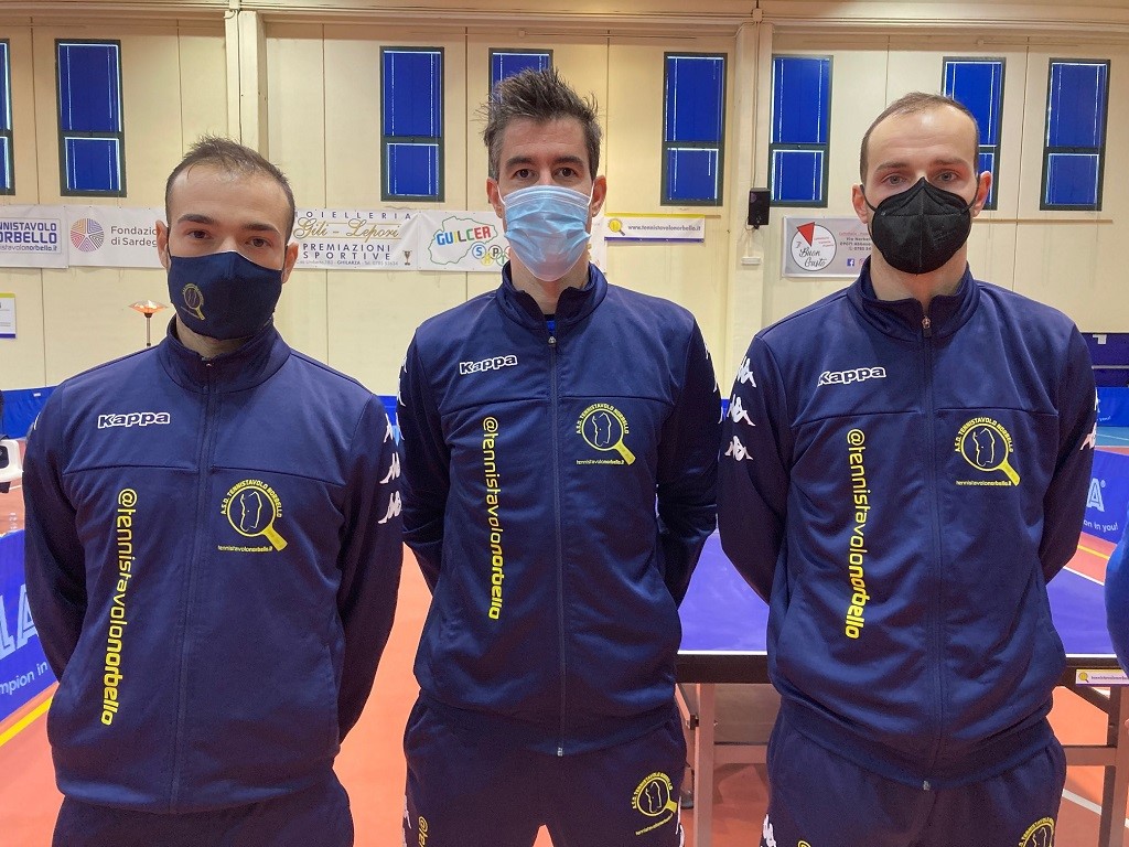 Tennistavolo Norbello serie A1 maschile 2021 2022 Vellucci Mendes e Carvalho