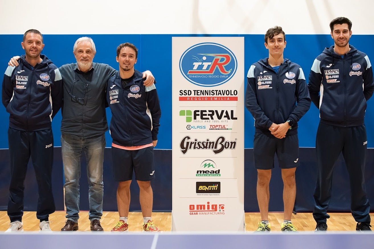 Tennistavolo Reggio Emilia Ferval salvo in serie A1 2021 2022