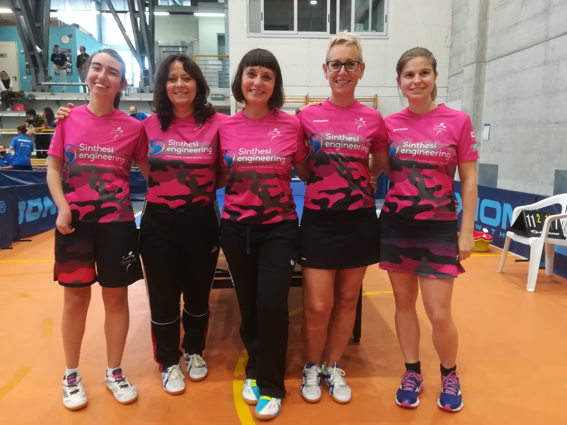 Tennistavolo Saronno Pink Women serie B 2021 2022