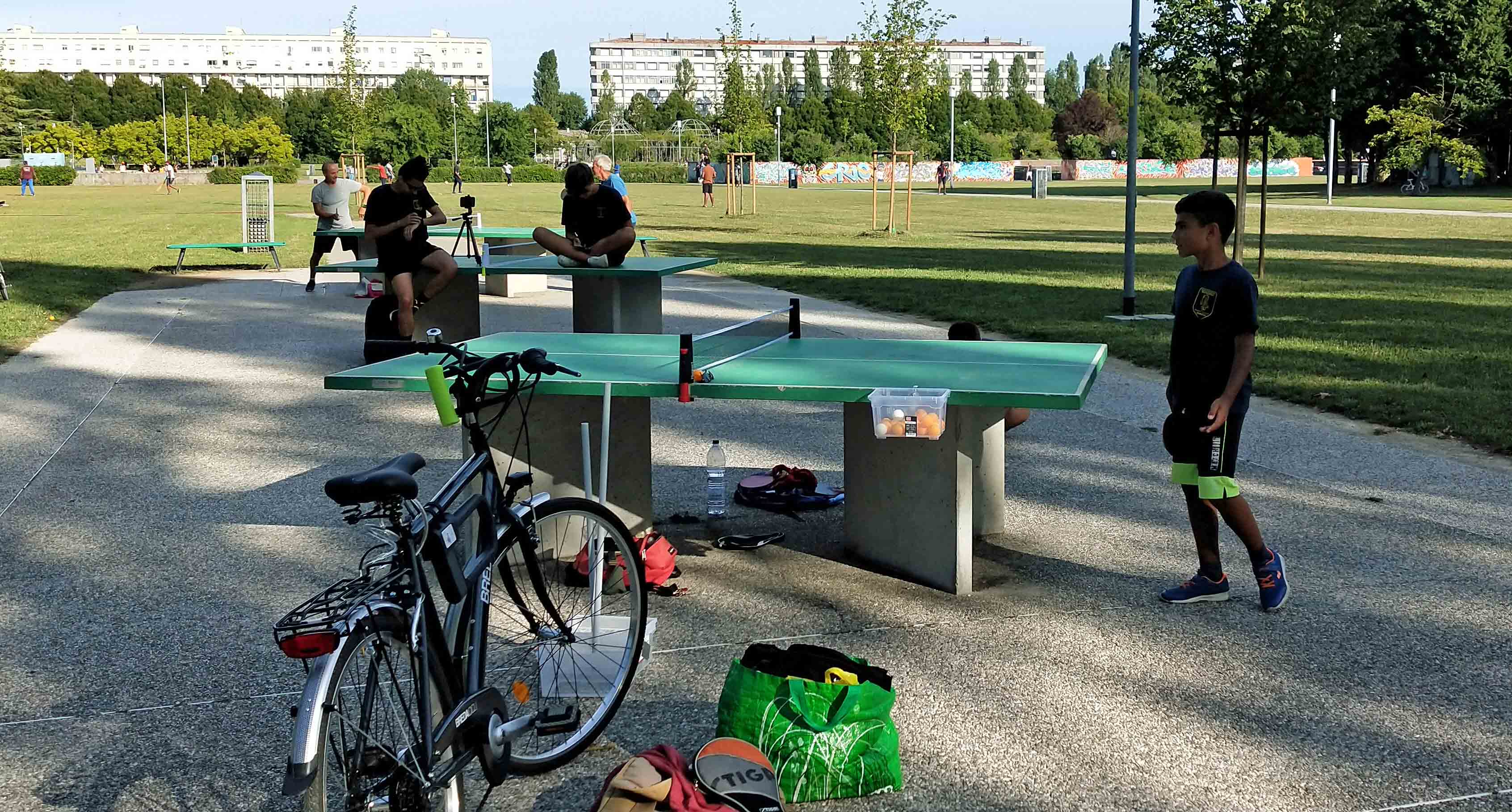 Tennistavolo nel parco