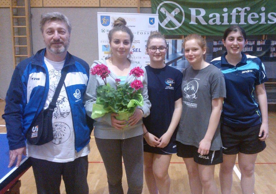 Terzo posto a squadre al torneo verde di Appiano 2014 con solo 4 atlete iscritte Anna Gubiani Giulye Micelli Ester Londero e Andrea Franz