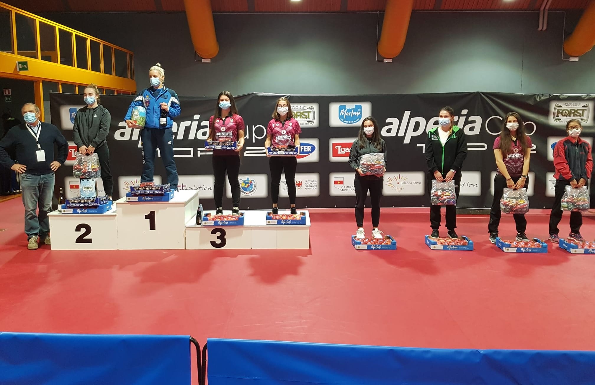 Top 12 di Bolzano podio femminile