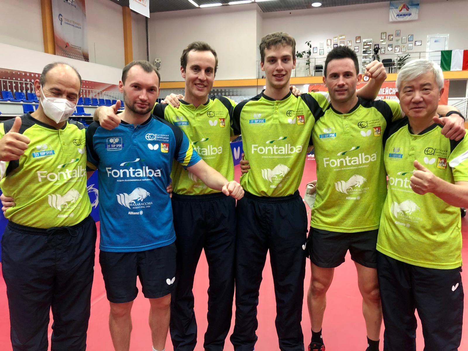 Top Spin Messina batte SolexConsult TTC Wiener Neustadt nella seconda fase di Champions League 2021 2022