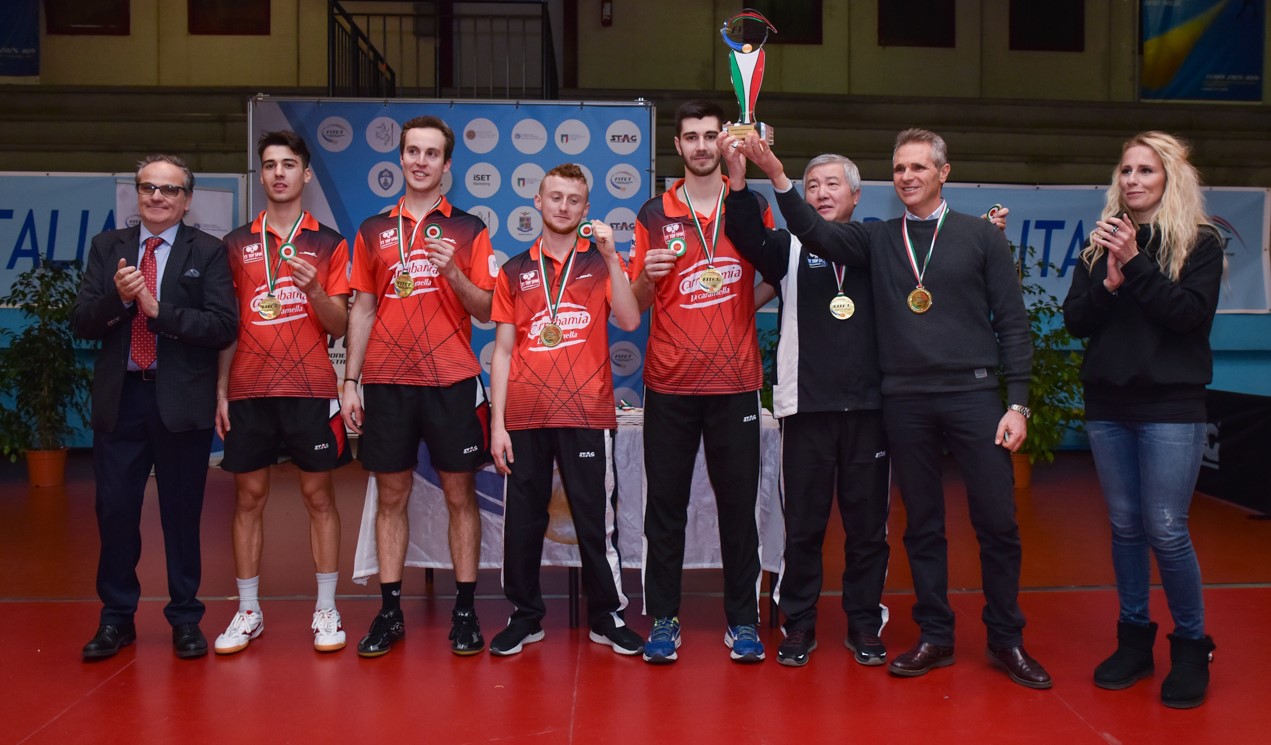 Top Spin Messina vincitrice della Coppa Italia 2019 premiazione