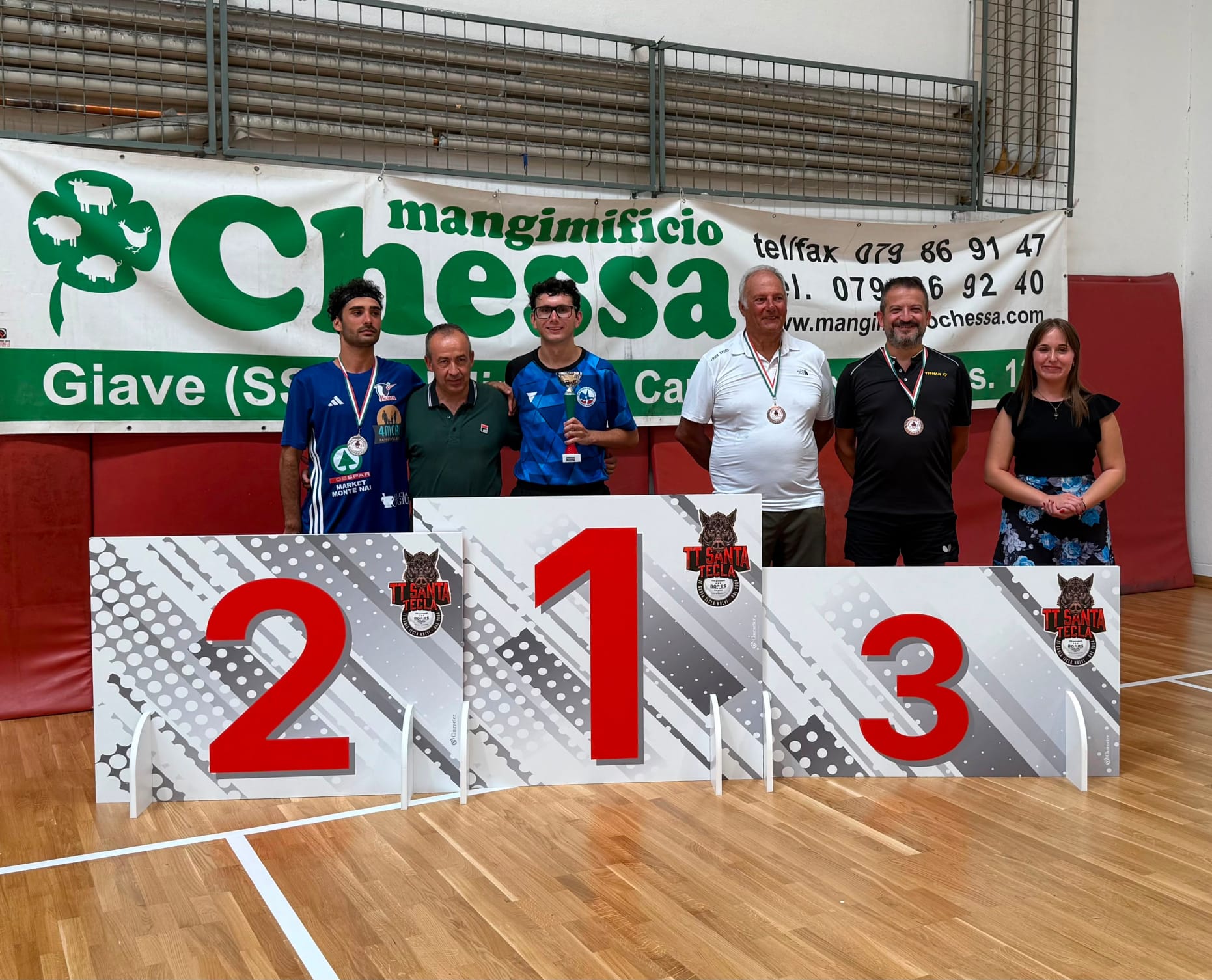 Tornei Open di Nulvi 22 23 agosto 2026 podio del singolare Open 2