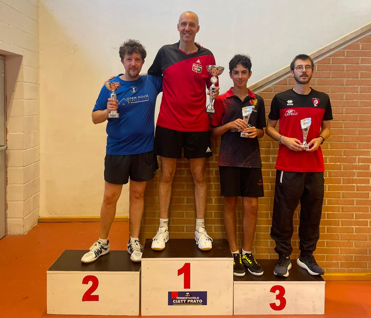 Tornei Open di Prato 22 23 agosto 2026 podio del singolare Open 3