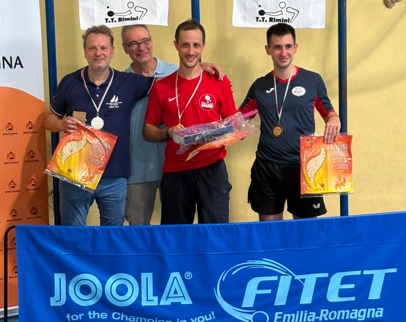 Tornei Open di Rimini 22 23 agosto 2026 podio del singolare Open 3