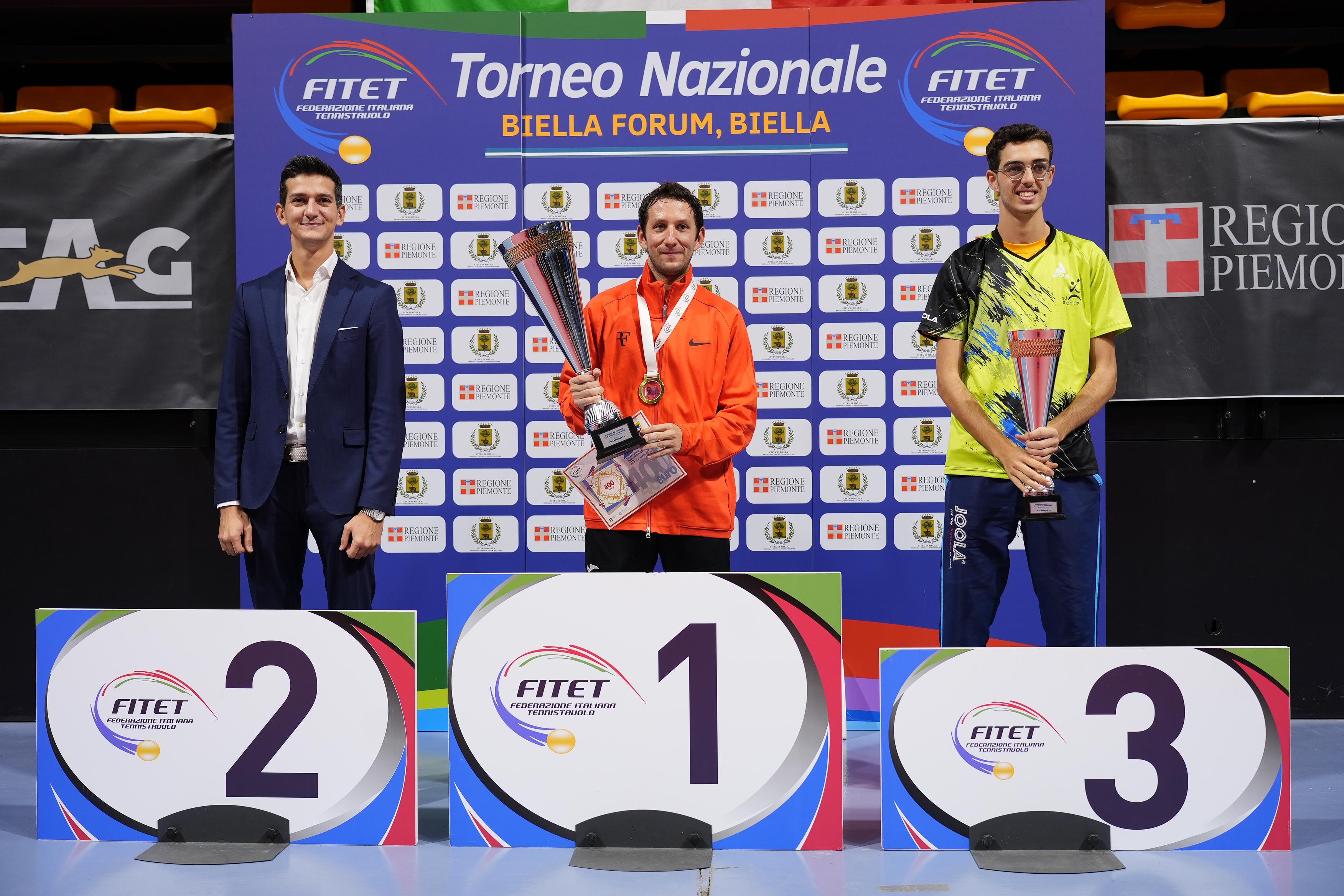 Tornei nazionali maschili di Biella 21 22 settembre 2024 podio della classifica per società