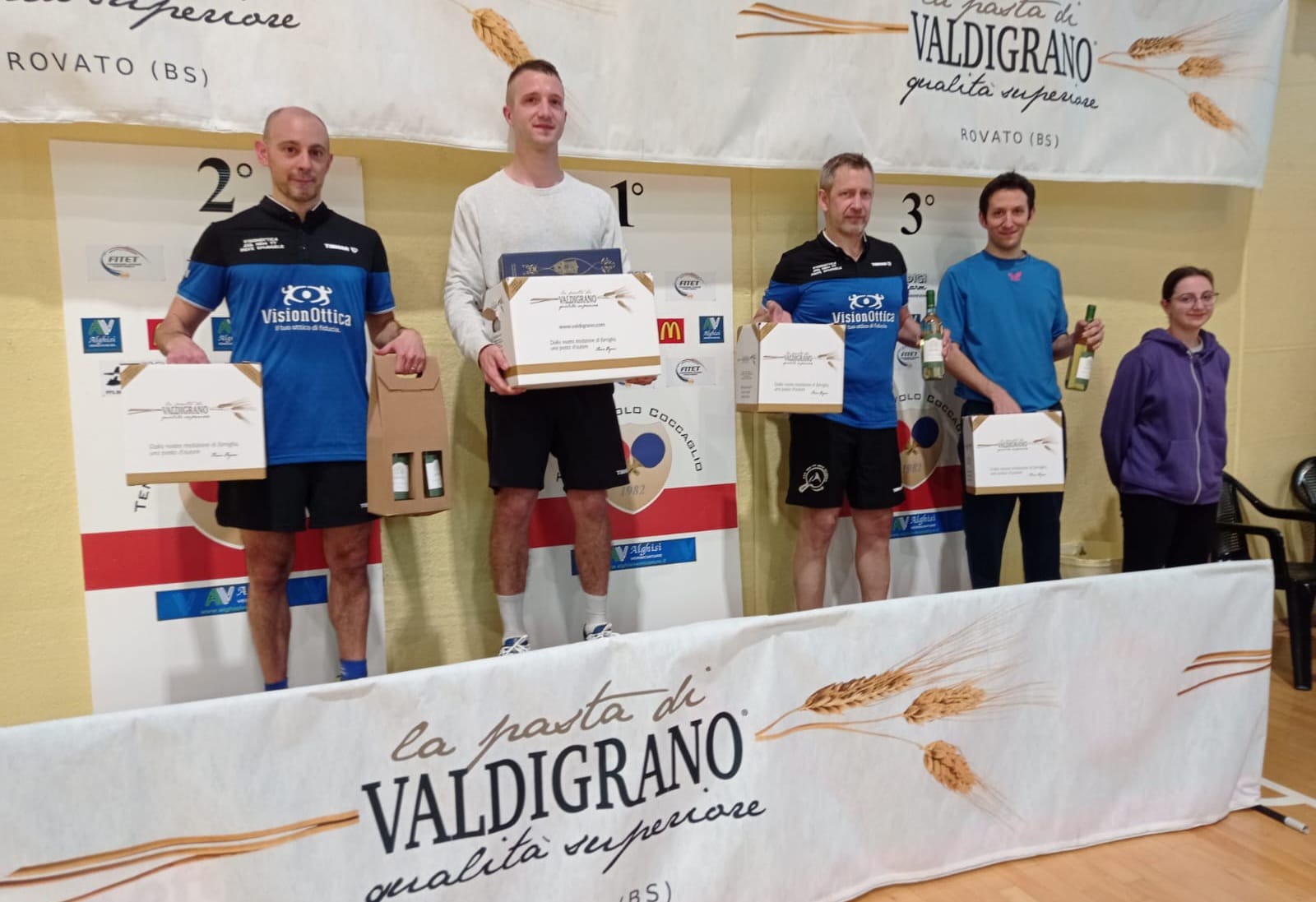 Tornei nazionali maschili di Coccaglio 4 5 maggio 2024 podio del singolare di seconda categoria