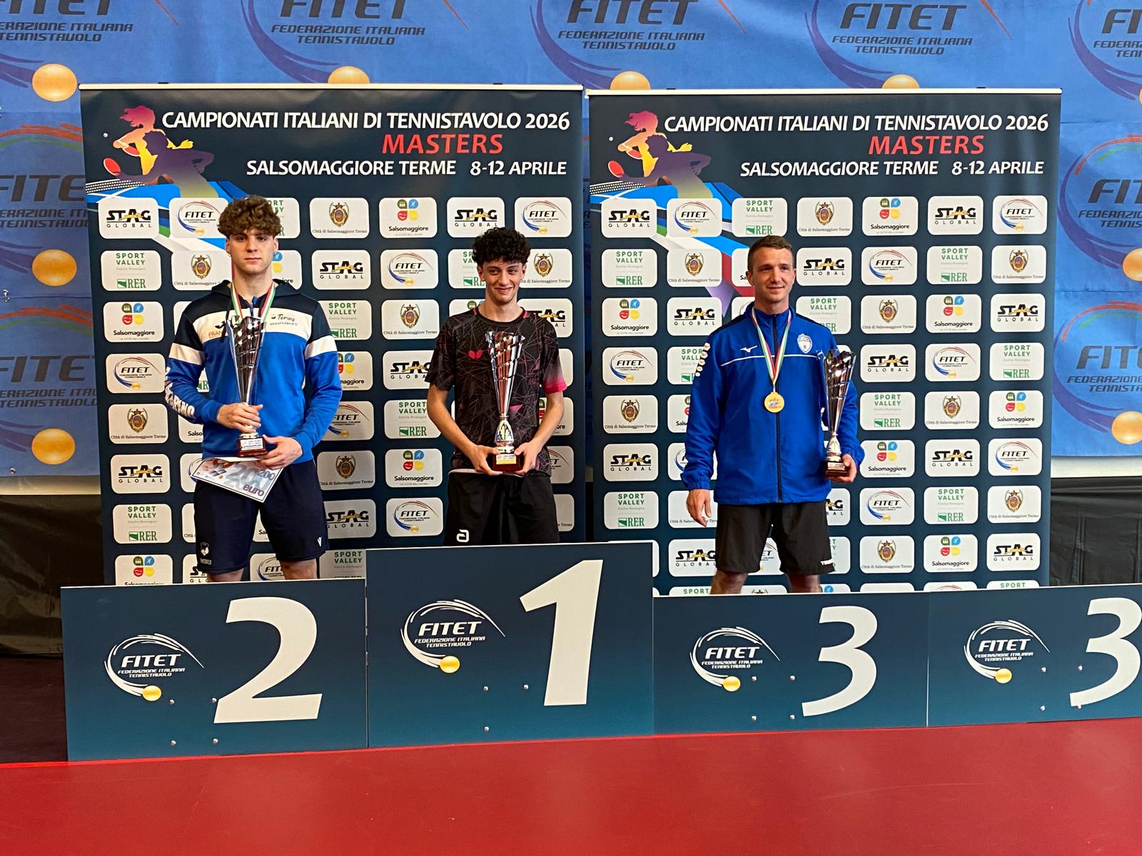 Tornei nazionali maschili di Salsomaggiore 3 4 aprile 2026 podio della classifica per società