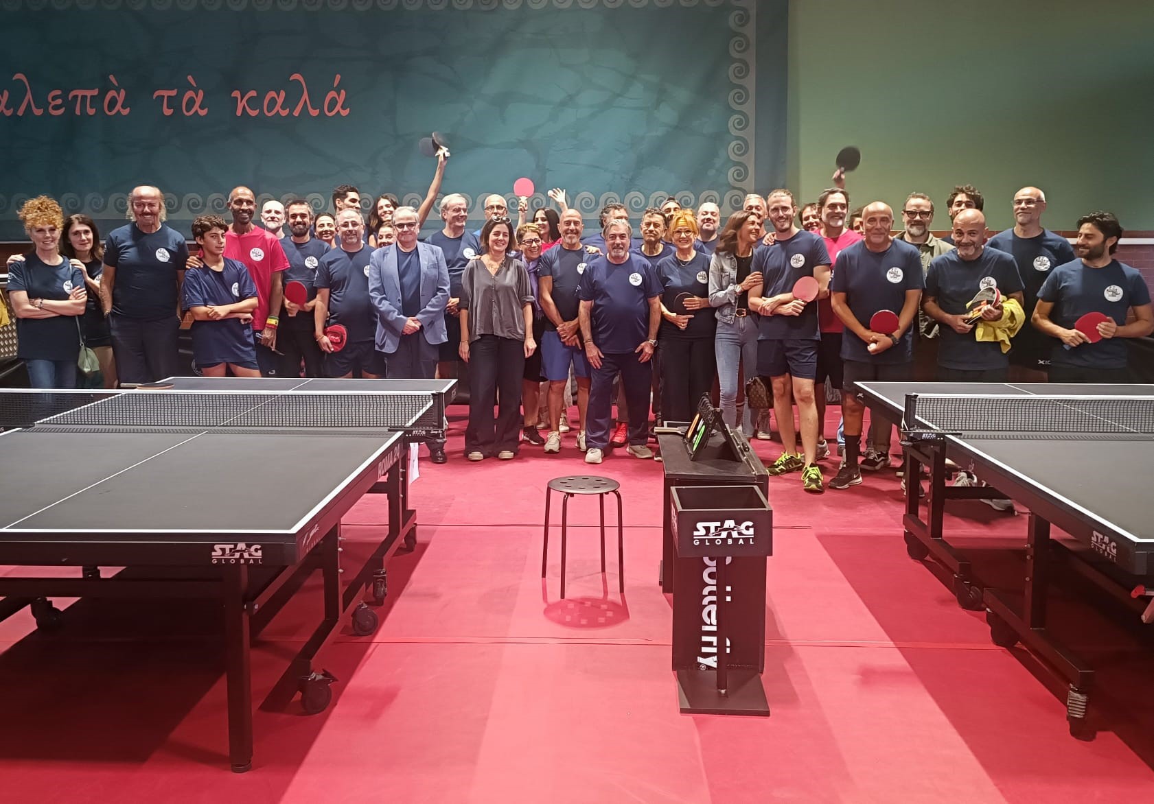 Torneo Amici del Ping Pong 2025 in memoria di Antonello Fassari e Pietro Genuardi gruppo dei partecipanti
