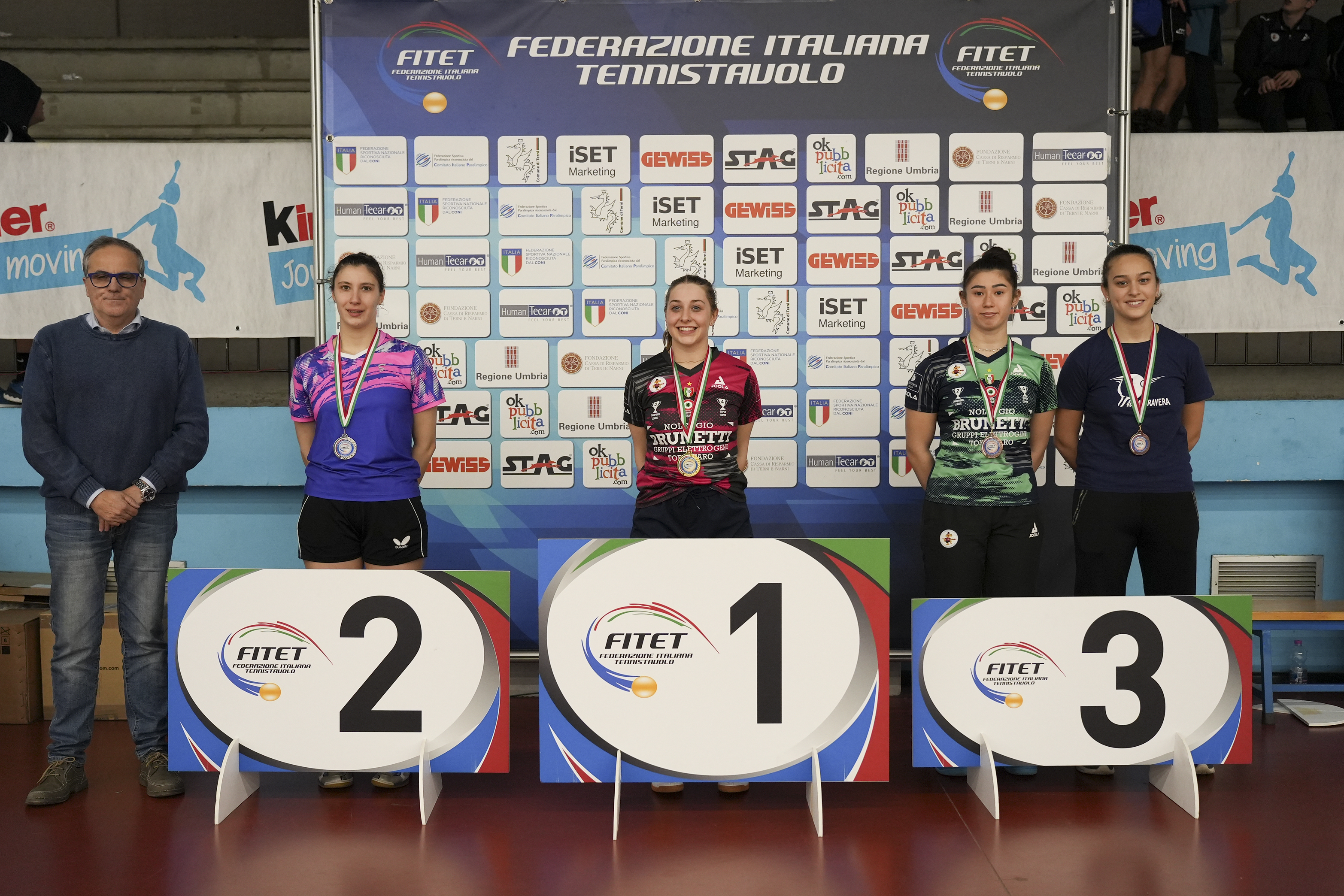 Torneo Nazionale Giovanile 5 8 gennaio 2023 podio singolare femminile Under 21