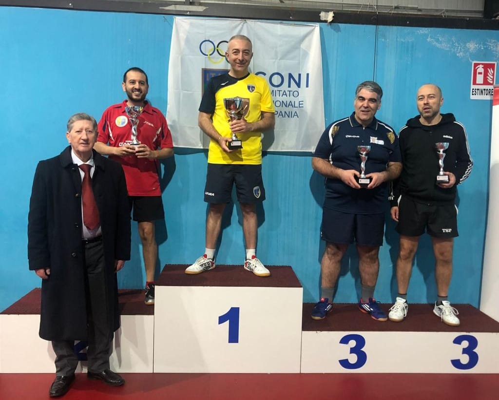 Torneo Nazionale Master 25 febbraio 2023 a San Nicola La Strada podio Over 40