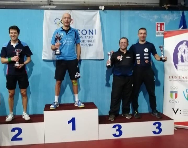 Torneo Nazionale Master 25 febbraio 2023 a San Nicola La Strada podio Over 50