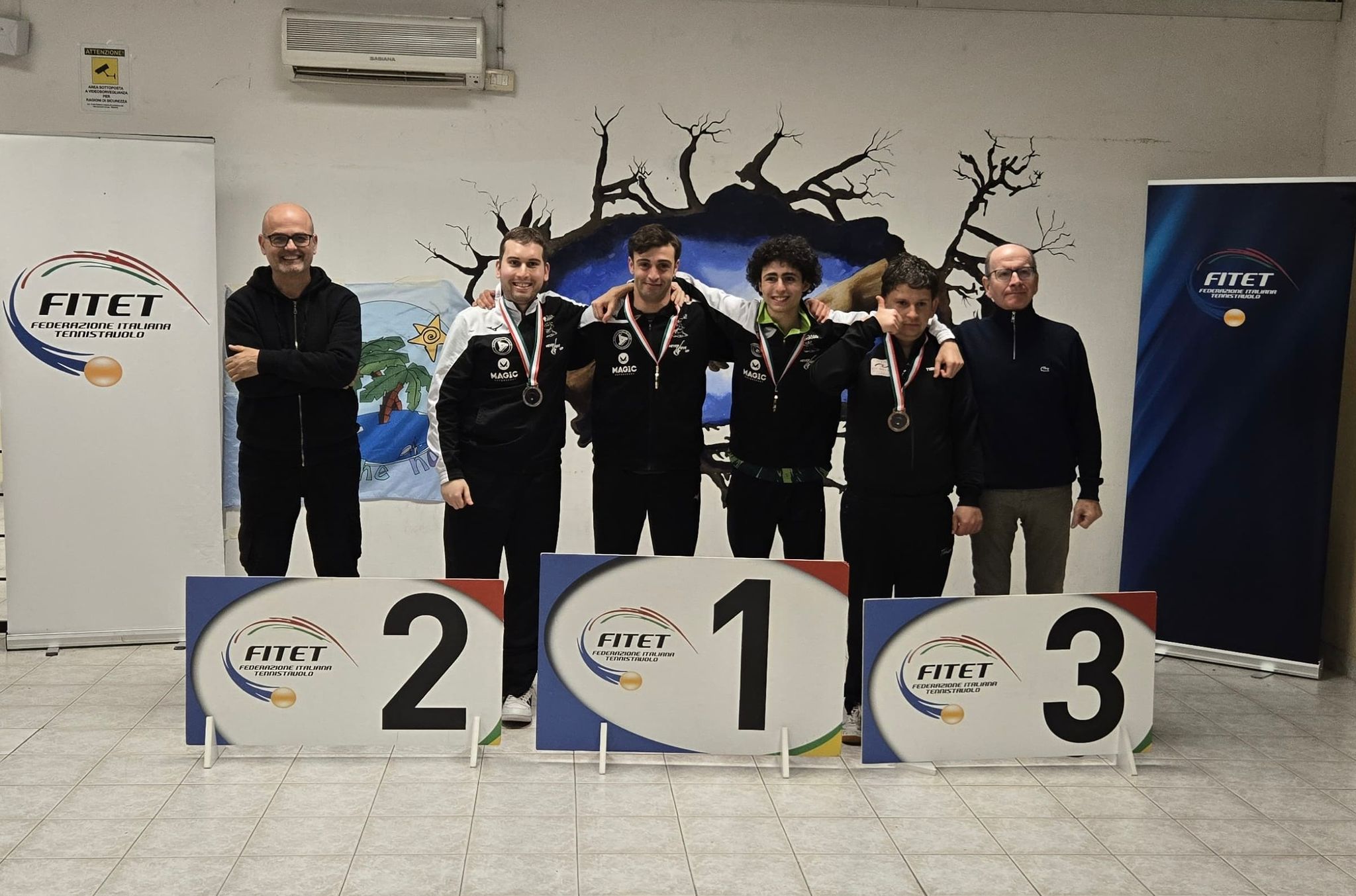 Torneo Nazionale Paralimpico di Roma 24 25 gennaio 2026 podio del singolare assoluto di classe 11