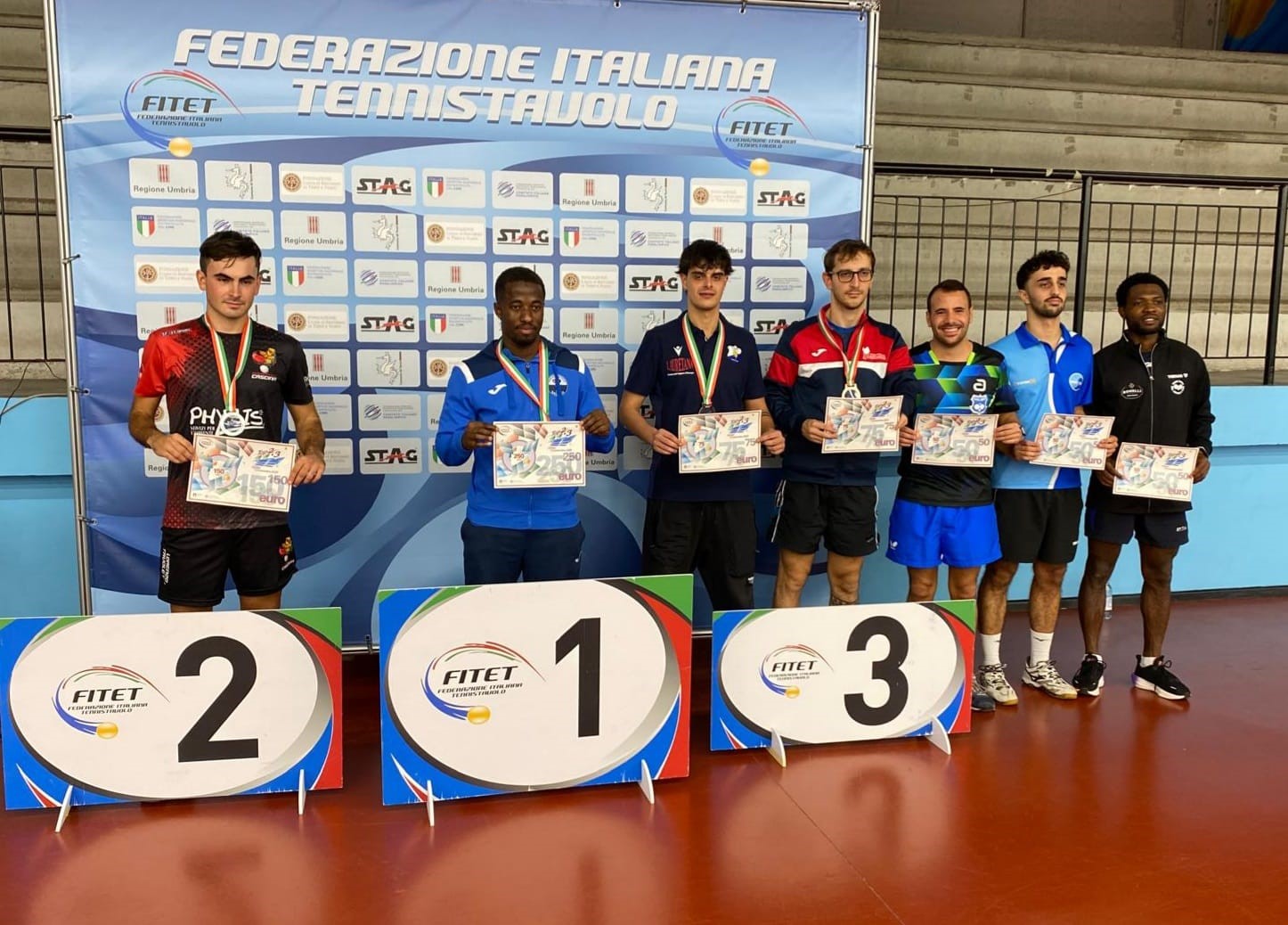 Torneo Nazionale di Terni 1 2 novembre 2025 podio del singolare Top 3