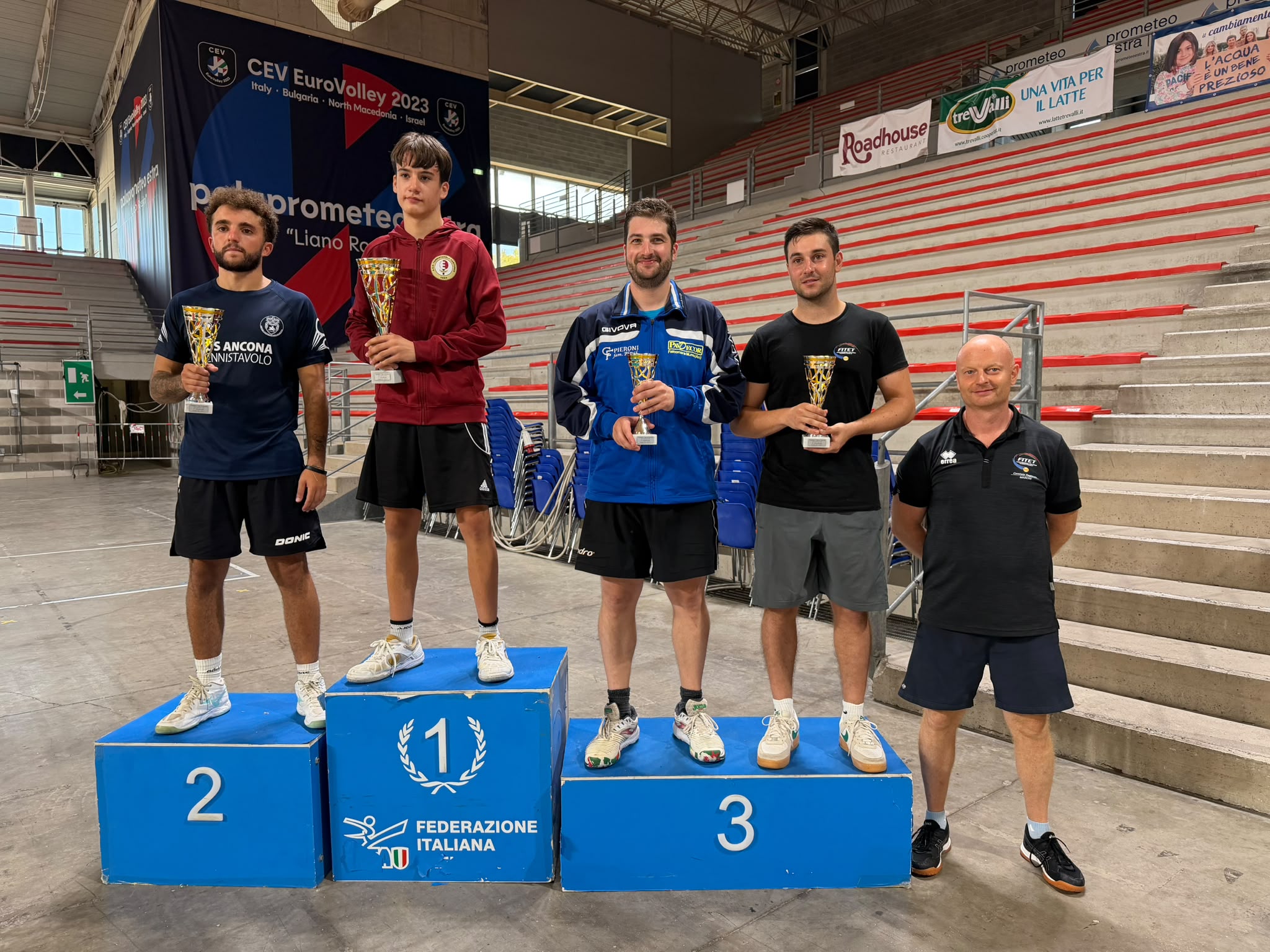 Torneo Open di Ancona 19 20 settembre 2026 podio del singolare Open 1
