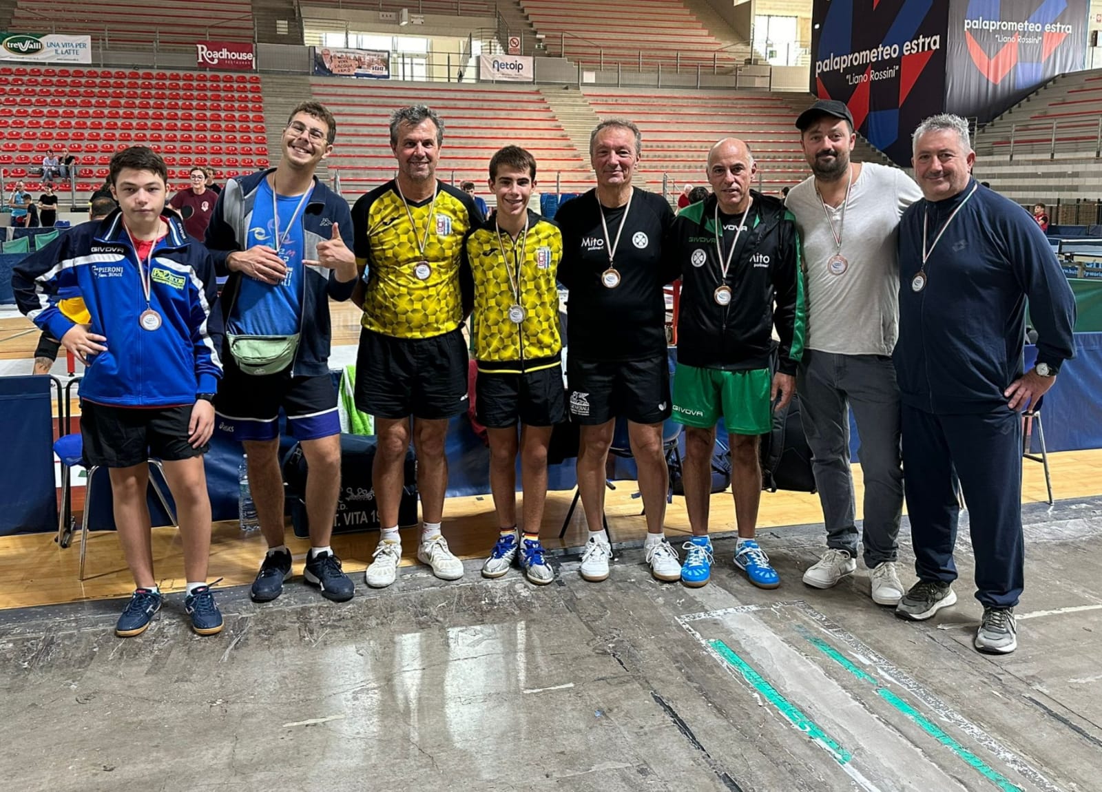 Torneo Open di Ancona 21 22 settembre 2024 podio del doppio Over 452 3500 maschile 3ª 4ª categoria femminile