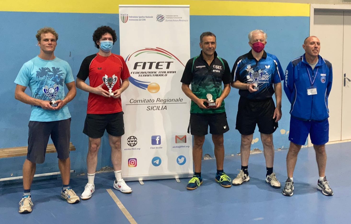 Torneo Open di Belpasso 2021 podio singolare Over 100 1