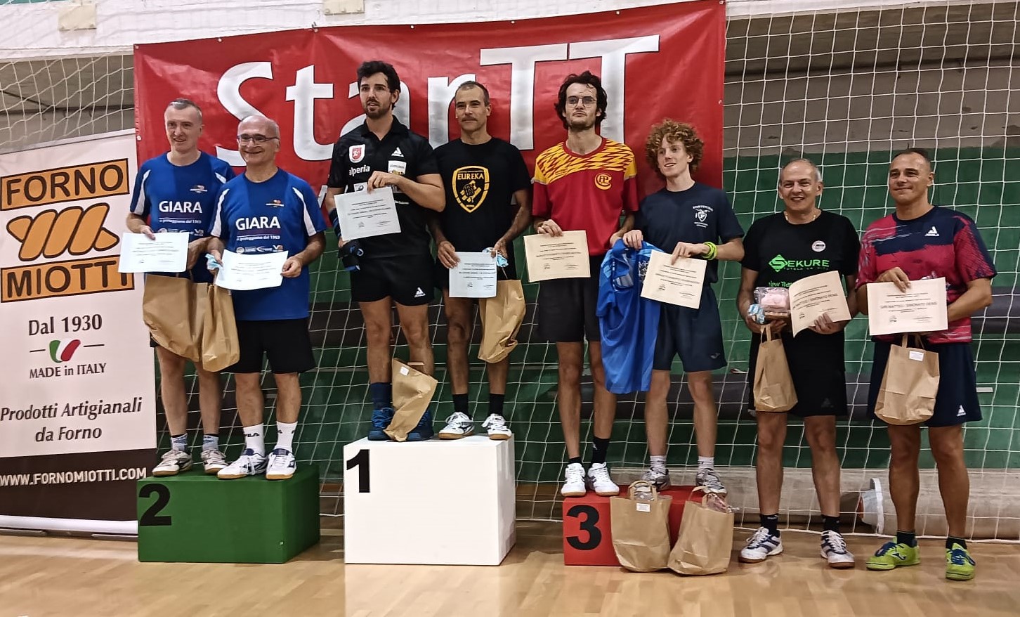 Torneo Open di Este 16 17 settembre 2023 podio del doppio maschile