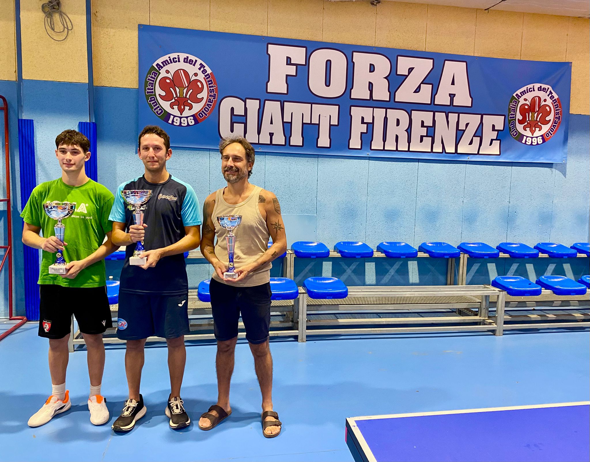 Torneo Open di Firenze 29 30 agosto 2026 podio del singolare Open 1