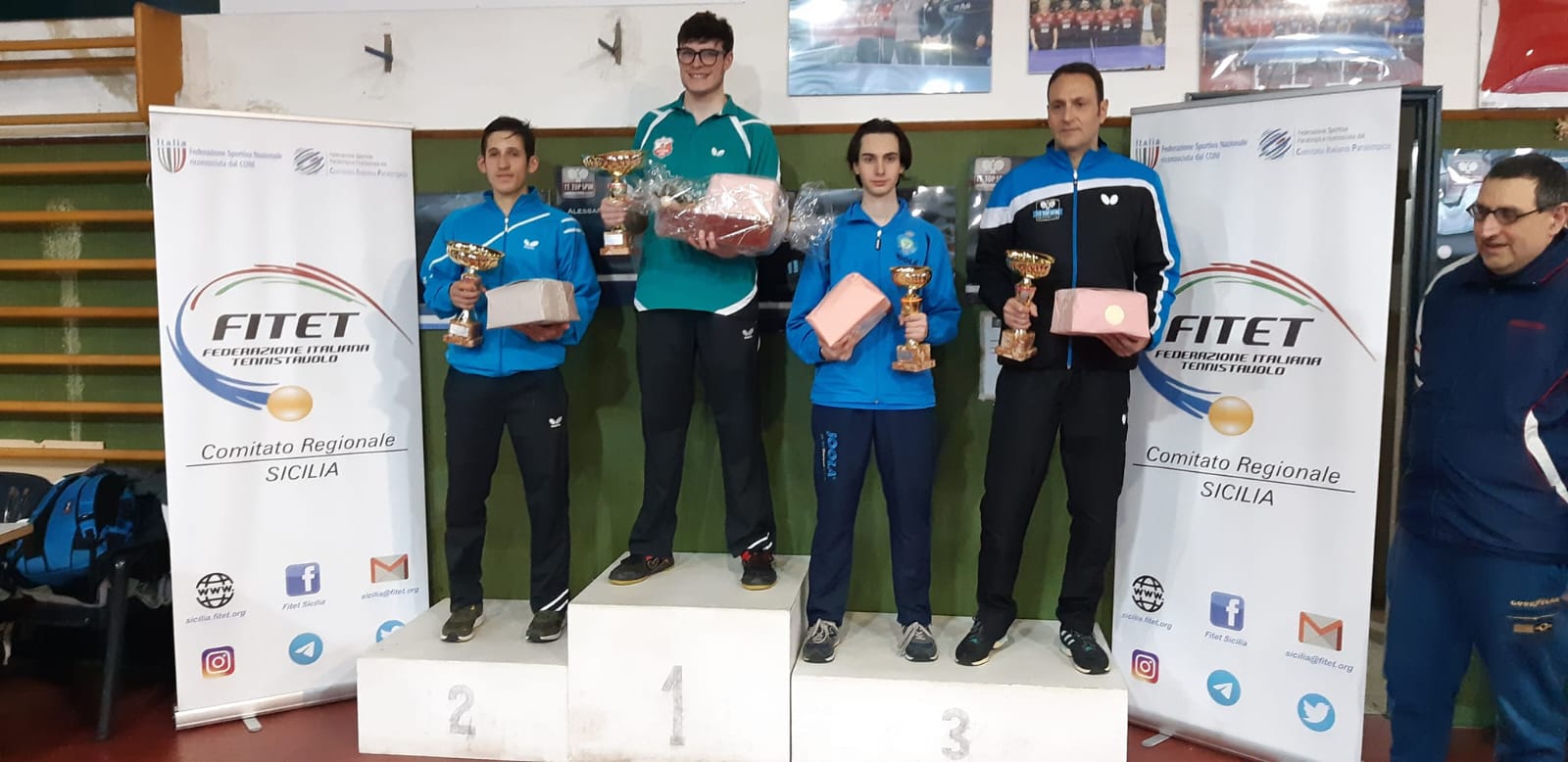 Torneo Open di Messina 11 dicembre 2022 podio di quarta categoria