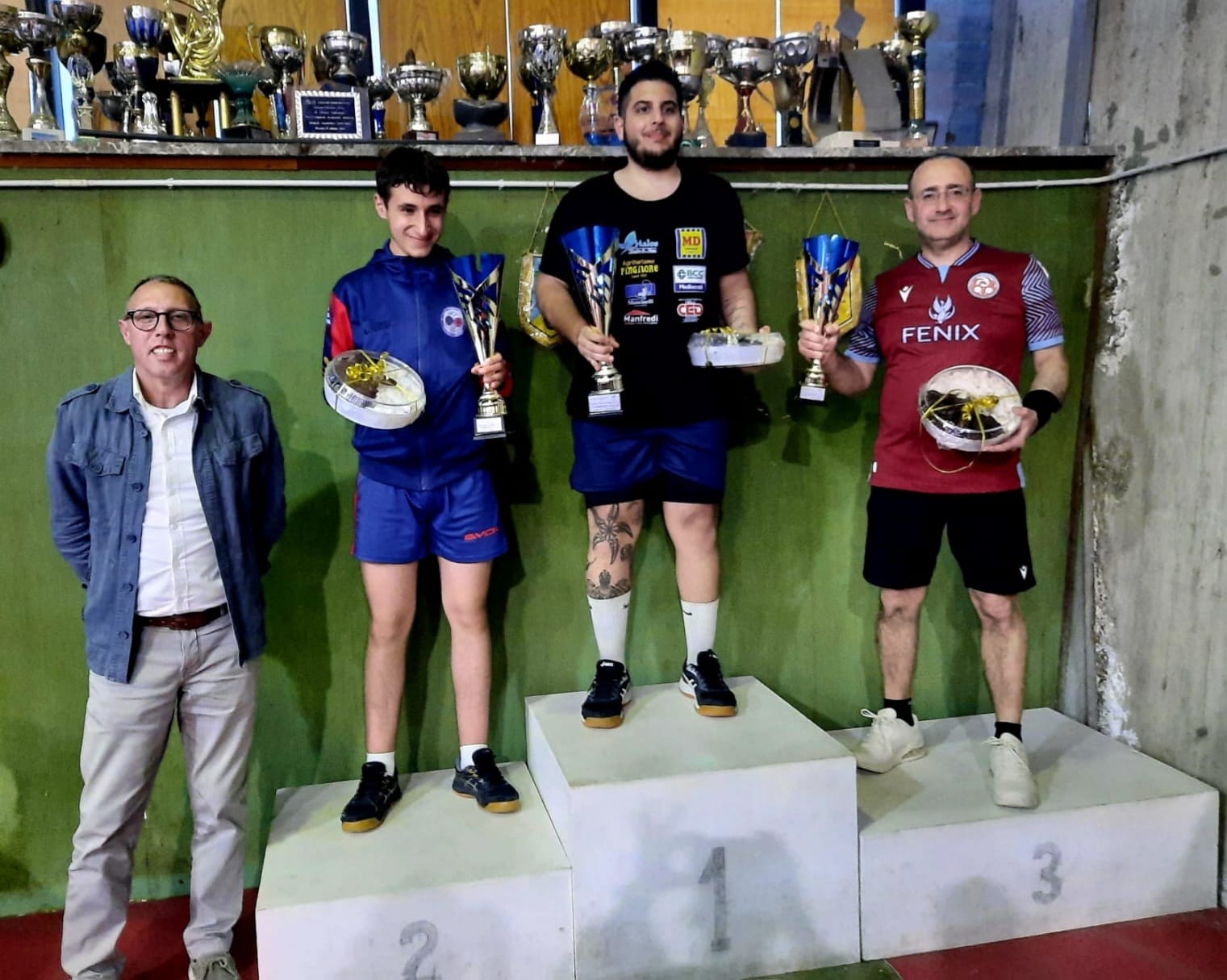 Torneo Open di Messina 4 5 maggio 2024 podio del singolare maschile di sesta categoria