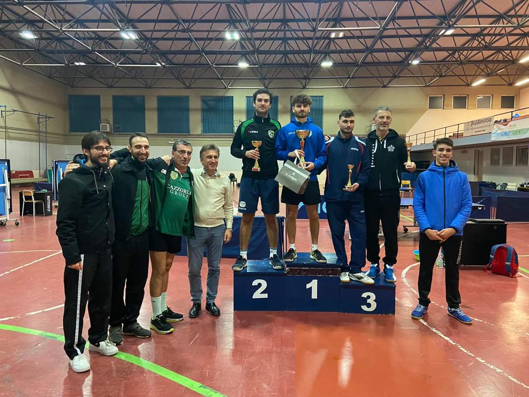 Torneo Open di Monopoli dicembre 2022 podio singolare di quarta categoria