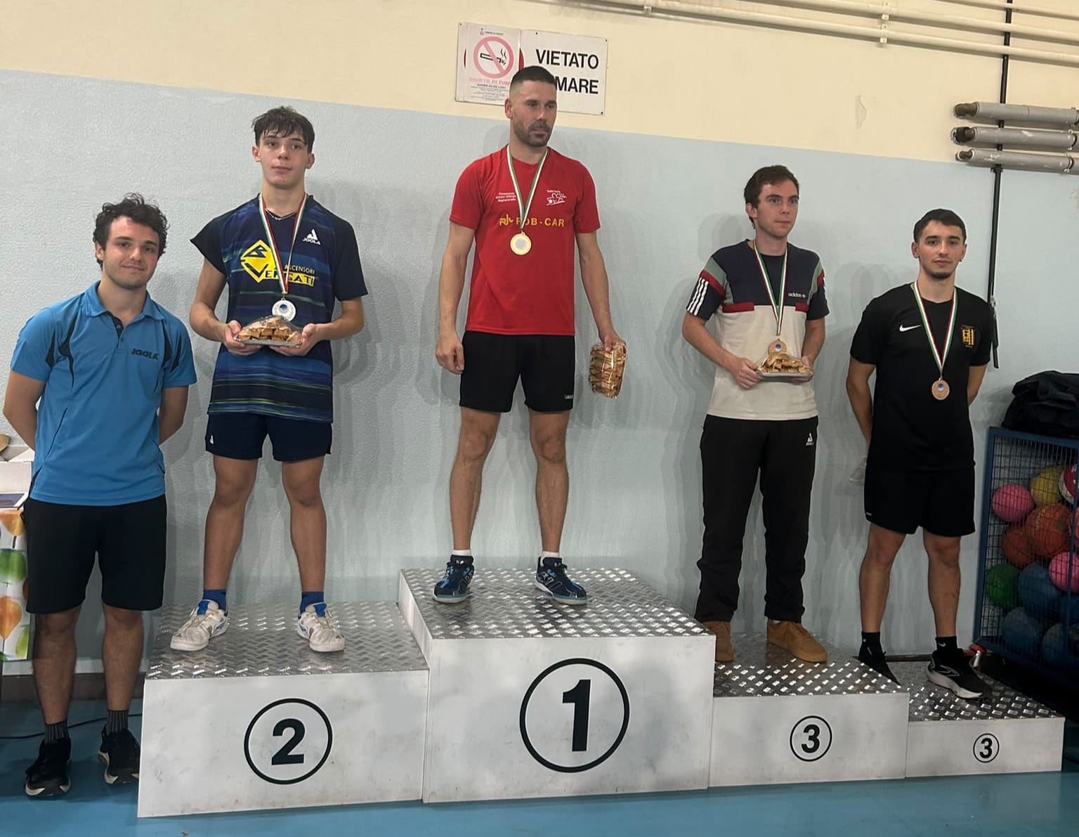 Torneo Open di Padova 19 20 settembre 2026 podio del singolare Open 1