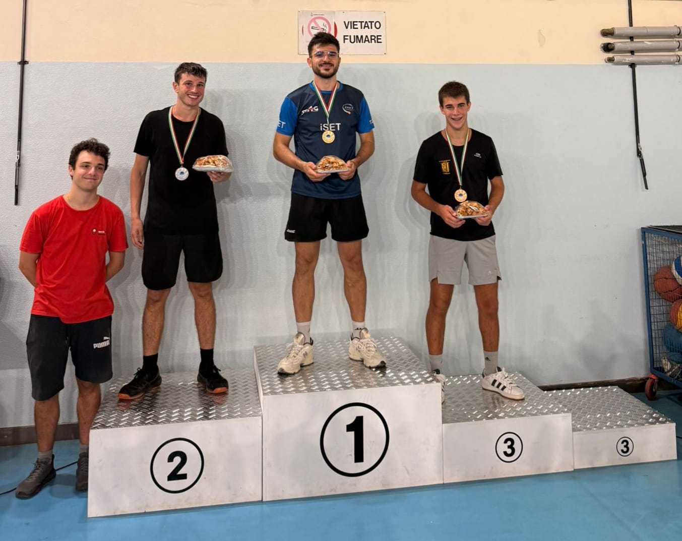 Torneo Open di Padova 29 30 agosto 2026 podio del singolare Open 2