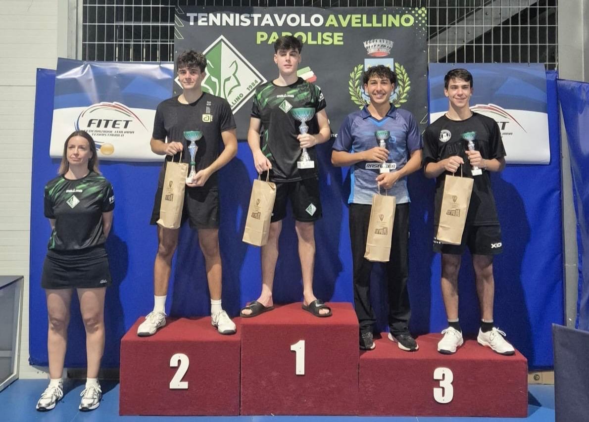 Torneo Open di Parolise 19 20 settembre 2026 podio del singolare Open 1