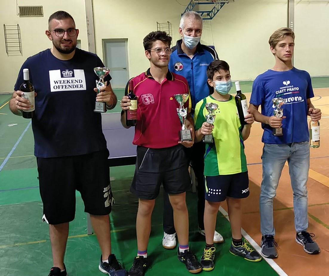 Torneo Open di San Frediano 18 19 settembre 2021 podio singolare di quarta categoria